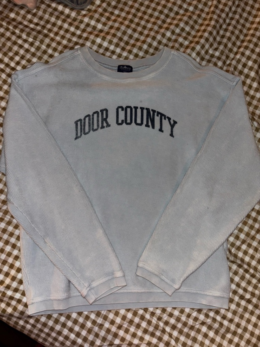Door County Crewneck Sweater - Light Blue